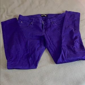 Vibrant Purple Skinny Jean Leggings